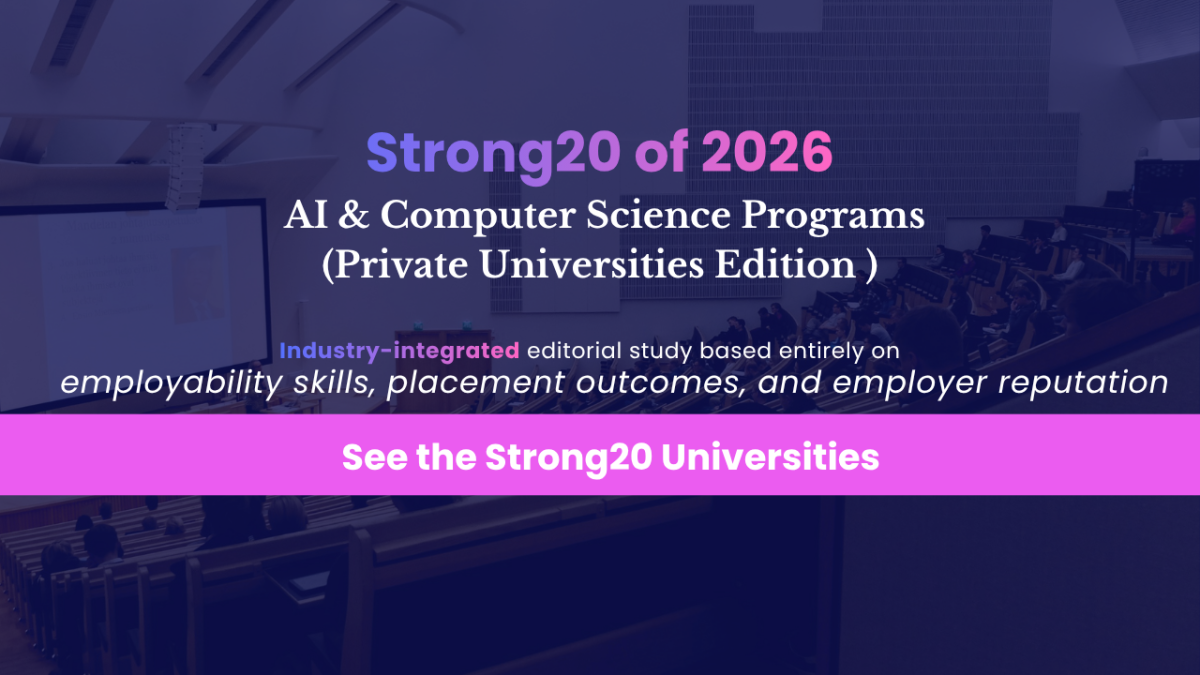 The 20 Best Private AI Universities in India for 2026: Strong20